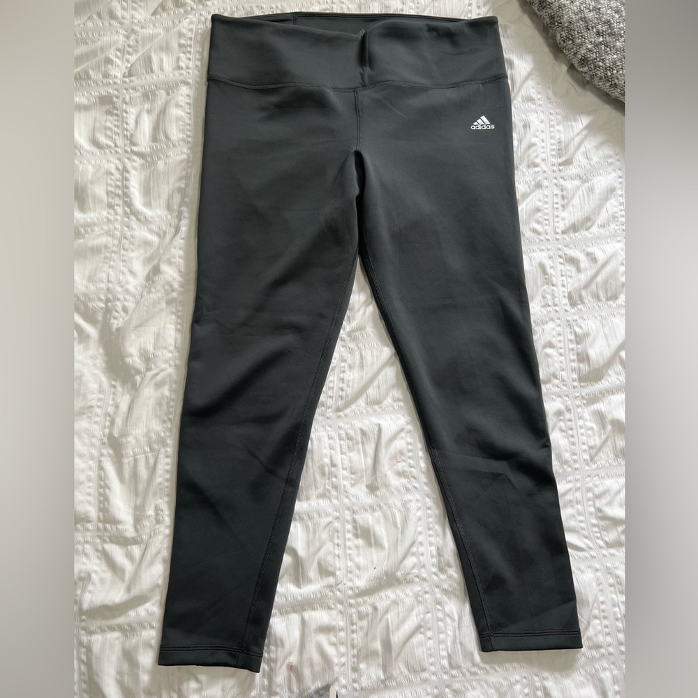 Adidas Climalite Grey Workout Leggings in Size XL